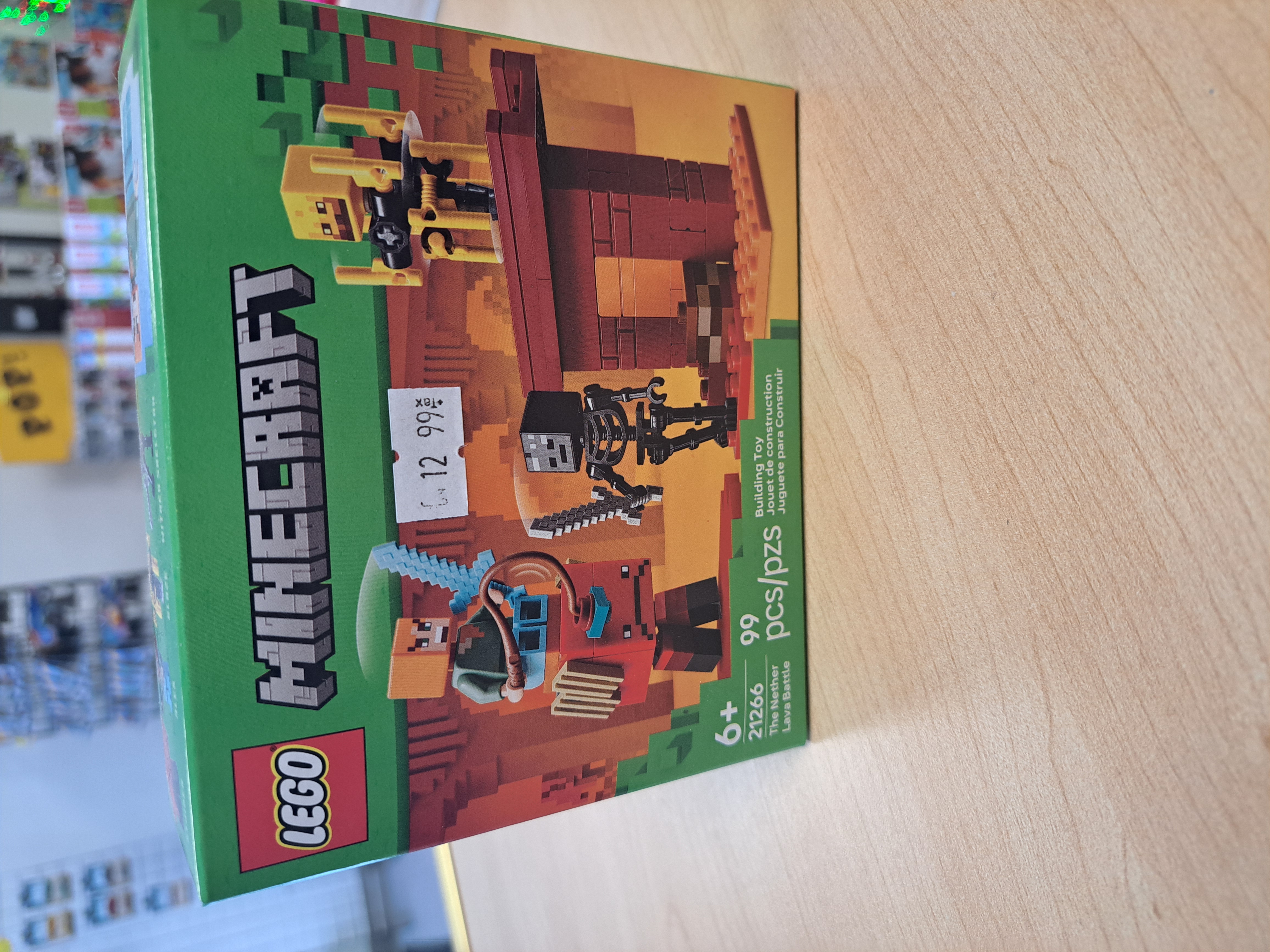 bloc de construction Lego Minecraft Lava battle